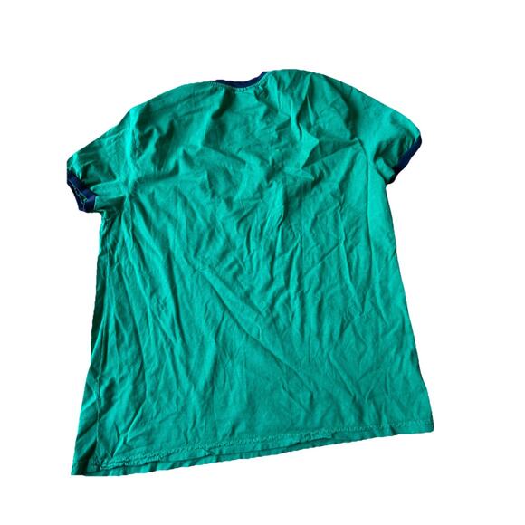 VTG Polo Ralph Lauren Ringer Crest Logo T-Shirt M Flag Logo Nautical 80s 90s - Picture 7 of 8